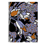 ТЕТРАДЬ 80 Л, А4, КЛ. ERICHKRAUSE TULIPS, ПЛАСТ. ОБЛ. НА СПИРАЛИ /2/24/ РФ