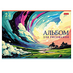 АЛЬБОМ Д/РИС. 24 Л. А4, ХАТБЕР. АССОРТИ. ВЫПУСК №5, МЕЛ. ОБЛ. НА СКОБЕ /5/35/