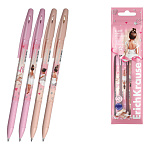 Набор из 4 ручек шариковых ErichKrause R-301 Stick&Grip Pointes 0.7, цвет чернил синий (в пакете)