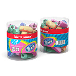 точилка пласт. erichkrause joy®, ассорти /48/