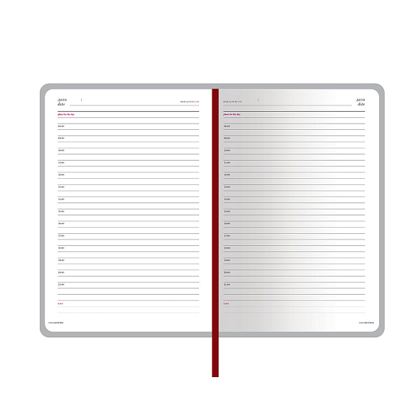 ЕЖЕДНЕВНИК НЕДАТИР. A5+, СИДНЕЙ НЕБРАСКА, ЗОЛ. СРЕЗ, СИНИЙ /12/