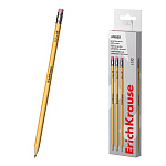 КАРАНДАШ Ч/Г ERICHKRAUSE AMBER 101, HB, ШЕСТИГРАН. С ЛАСТИКОМ, ЗАТОЧЕН. ЖЕЛТЫЙ 45696 /12/144/2880/