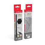 КАРАНДАШ Ч/Г ERICHKRAUSE JET BLACK 100, HB, ШЕСТИГР. ЗАТОЧЕН. ЧЕРНЫЙ {45697} /12/144/2880/