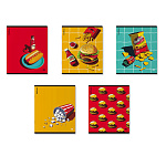 ТЕТРАДЬ 48 Л, А5, КЛ. ERICHKRAUSE CHEAT MEAL, ТВИН-ЛАК. MIX-PACK /5/100/