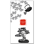 АЛФАВИТНАЯ КНИГA 80 Л, А5, ЛИН, САКУРА, ВЫСЕЧКА, НА ГРЕБНЕ /72/
