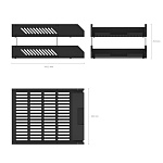 ЛОТОК ГОРИЗ. 2-ОЙ ERICHKRAUSE, ЧЕРНЫЙ, НА ШТИФТАХ /1/12/ РФ