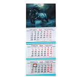 КАЛЕНДАРЬ КВАРТАЛЬНЫЙ 2026, СЕРАЯ МОЛНИЯ, МЕТАЛЛ+ОБЪЕМ /30/