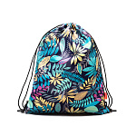 Мешок для обуви ErichKrause с карманом на молнии 500x410мм Night Forest