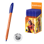 РУЧКА ШАР. ERICHKRAUSE U-108 ORANGE STICK 1.0, ULTRA GLIDE TECHNOLOGY, СИНИЙ /50/200/2400/