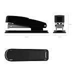 СТЕПЛЕР №24, ДО 30 Л. ERICHKRAUSE КВАДРО ПОЛУПОЛОСА, ЧЕРНЫЙ /12/72/