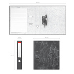 РЕГИСТРАТОР 5 СМ. ERICHKRAUSE ECONOMY, МРАМОР, СЕРЫЙ /25/ РФ