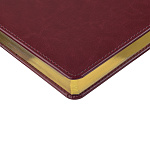 ЕЖЕДНЕВНИК 2026 ГОД, A5+, SIDNEY NEBRASKA, БЕЛ. БЛОК, ЗОЛ. СРЕЗ, БОРДОВЫЙ /10/