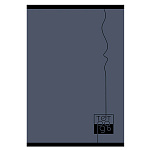 ТЕТРАДЬ 96 Л, А4, КЛ, АППЛИКА. СТРОГИЙ СЕРЫЙ, ОБЛ. МЕЛ. КАРТОН, НА ГРЕБНЕ /20/