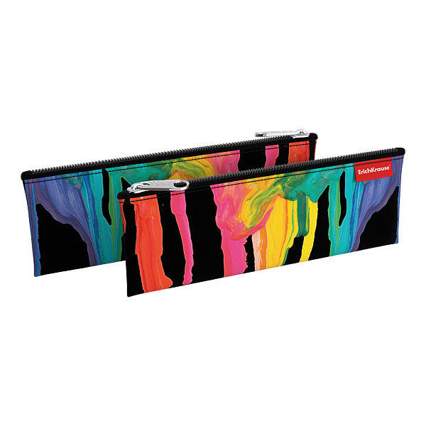 Пенал конверт ErichKrause 220x90мм Цветные подтеки
