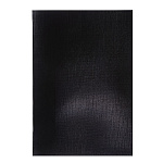 ТЕТРАДЬ 48 Л, А4, КЛ, ХАТБЕР. БУМВИНИЛ METALLIC ЧЕРНЫЙ, НА СКОБЕ /27/