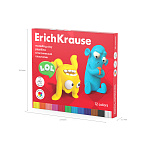 ПЛАСТИЛИН 12 ЦВ. ERICHKRAUSE JOLLY FRIENDS, 216 Г, СО СТЕКОМ, АССОРТИ, К/К /6/24/ РФ