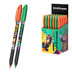 РУЧКА ШАР. ERICHKRAUSE U-109 STICK&GRIP DINO ART 1.0, ULTRA GT, СИНИЙ /50/200/2400/