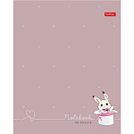 ТЕТРАДЬ 48 Л, А5, КЛ, ХАТБЕР. МИЛАШКА БАННИ, МАТ. ЛАМ. НА СКОБЕ /5/100/