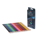 КАРАНДАШИ ЦВ. 24 ШТ, ХАТБЕР. ТРОНИКС, ТРЕХГРАН. ЗАТОЧЕН. К/К, Е/П /6/