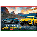 АЛЬБОМ Д/РИС. 40 Л. А4, ХАТБЕР. АССОРТИ, НА СКОБЕ /7/35/ РФ
