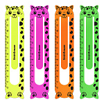 ЗАКЛАДКА ERICHKRAUSE MATT NEON, ПЛАСТ. ФИГУР. НАБОР 04ШТ, АССОРТИ /12/ 