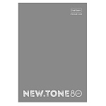 ТЕТРАДЬ 80 Л, А4, КЛ, ХАТБЕР PREMIUM. NEWTONE PASTEL СЕРЫЙ ЖЕМЧУГ, ГЛЯНЦ. ЛАМ. НА СКОБЕ /5/25/