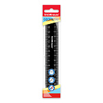 ЛИНЕЙКА 15 СМ, ERICHKRAUSE CLASSIC, ЧЕРНЫЙ, ФЛОУПАК /20/240/ РФ