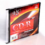 ДИСК CD-R VS 52X, 80, SLIM CASE /5/200/