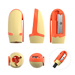 ТОЧИЛКА ПЛАСТ. ERICHKRAUSE JOY®, НАБОР 3ШТ, НА 1 ОТВЕРСТИЕ, В БЛИСТЕРЕ, АССОРТИ /36/288/