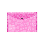 КОНВЕРТ ПЛАСТ. НА КНОПКЕ, A4, ERICHKRAUSE NEON DOTS, 0.18 ММ, АССОРТИ /12/240/