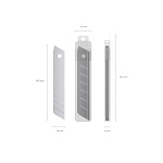 ЛЕЗВИЯ ЗАПАСНЫЕ ДЛЯ НОЖА ERICHKRAUSE, 18 ММ, 10 ШТ/УПАК, ПОЛИБЕГ /24/288/