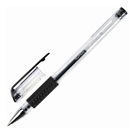 РУЧКА ГЕЛ. BRAUBERG NUMBER ONE, 0,5 ММ, РЕЗИН. ГРИП, ЧЕРНЫЙ /12/