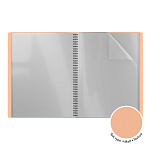 ПАПКА С ФАЙЛАМИ НА 20 КАРМАНОВ. ERICHKRAUSE MATT PASTEL BLOOM, 0,6 ММ, АССОРТИ, НА СПИРАЛИ /4/84/ РФ