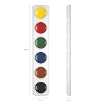 Краски акварельные ErichKrause light 6 цветов (во флоупаке с европодвесом)