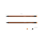 КАРАНДАШ Ч/Г ERICHKRAUSE VIVO, HB, ТРЕХГРАН. ЧЕРНОЕ ДЕР. С ЛАСТИКОМ, АССОРТИ {45708} /12/144/2880/