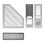 ЛОТОК ВЕРТ. ERICHKRAUSE, СБОРНЫЙ, СЕРЫЙ /1/48/ РФ