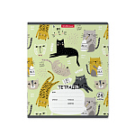 ТЕТРАДЬ 24 Л, КЛ. ERICHKRAUSE LYING CATS, MIX-PACK /10/160/ РФ