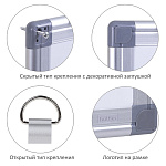ДОСКА МАГНИТНО-МАРКЕРНАЯ 45*60 СМ, ХАТБЕР, ПОЛОЧКА ДЛЯ АКСЕССУАРОВ /