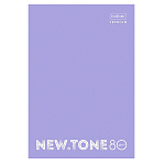 ТЕТРАДЬ 80 Л, А4, КЛ, ХАТБЕР PREMIUM. NEWTONE PASTEL ЛАВАНДА, ГЛЯНЦ. ЛАМ. НА СКОБЕ /5/25/