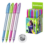 РУЧКА ШАР. ERICHKRAUSE U-109 SPRING STICK&GRIP 1.0, ULTRA GLIDE TECHNOLOGY, СИНИЙ /50/200/2400/
