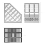 ЛОТОК ВЕРТ. 3 СЕКЦИИ, ERICHKRAUSE, СБОРНЫЙ, СЕРЫЙ /1/24/ РФ