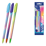 Набор из 4 ручек шариковых ErichKrause Neo® Stick Cool Ray 0.7, Super Glide Technology, цвет чернил синий (в пакете)