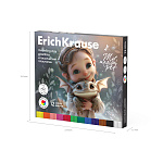 ПЛАСТИЛИН 12 ЦВ. ERICHKRAUSE MAGIC PET, 180 Г, СО СТЕКОМ, АССОРТИ, К/К /24/