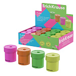 ТОЧИЛКА ПЛАСТ. ERICHKRAUSE FLASK, NEON, С КОНТЕЙНЕРОМ, АССОРТИ, ДИСПЛЕЙ /12/240/
