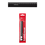 ЛИНЕЙКА 15 СМ, ERICHKRAUSE CLASSIC, ПЛАСТ. ВОЛНИСТЫЙ КРАЙ, ЧЕРНЫЙ, ПАКЕТ /20/240/ РФ