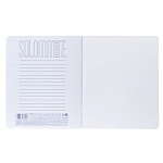 ТЕТРАДЬ 48 Л, А5, КЛ, ХАТБЕР. SOLOMATTE. КАШТАНОВЫЙ ШЕЛК, ЛАМ. SOFT-TOUCH, НА СКОБЕ /5/60/