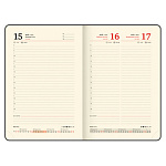 ЕЖЕДНЕВНИК 2026 ГОД, A5, BRAUBERG IMPERIAL, ПОД КОЖУ, СИНИЙ /20/