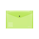 КОНВЕРТ ПЛАСТ. НА КНОПКЕ, A4, ЕRICHКRAUSE FIZZY NEON, 0.14 ММ, ПОЛУПРОЗРАЧНЫЙ, АССОРТИ /12/240/ РФ