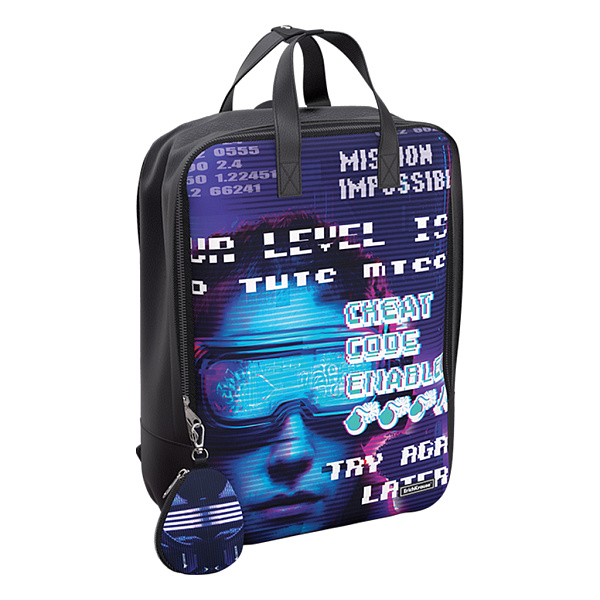 Рюкзак ErichKrause С экокожей 16Л Киберигра