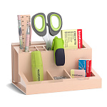 Набор настольный пластиковый ErichKrause® Leader, Powder, розовый